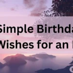 Simple Birthday Wishes for an Ex